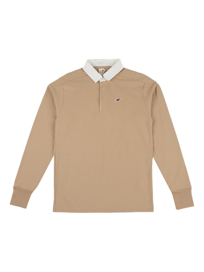 ribbed cuffs cotton polo shirt 1