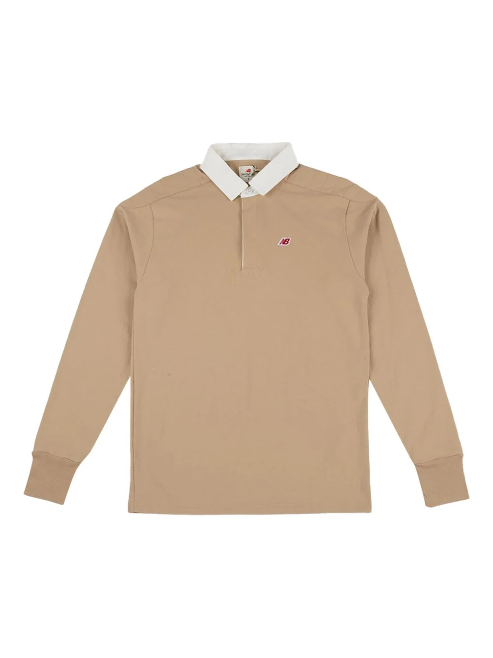 ribbed cuffs cotton polo shirt - 1