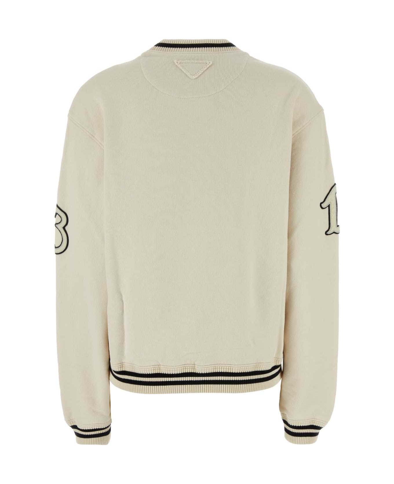 Ivory Cotton Sweatshirt - 2