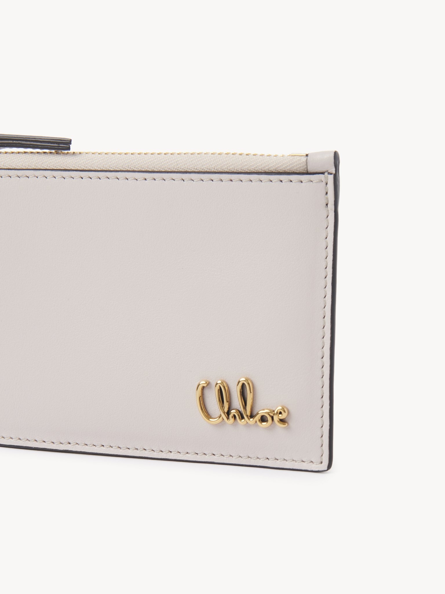 SMALL CHLOÉ ICONIC PURSE WITH CARD SLOTS IN GRAINED LEATHER - 5