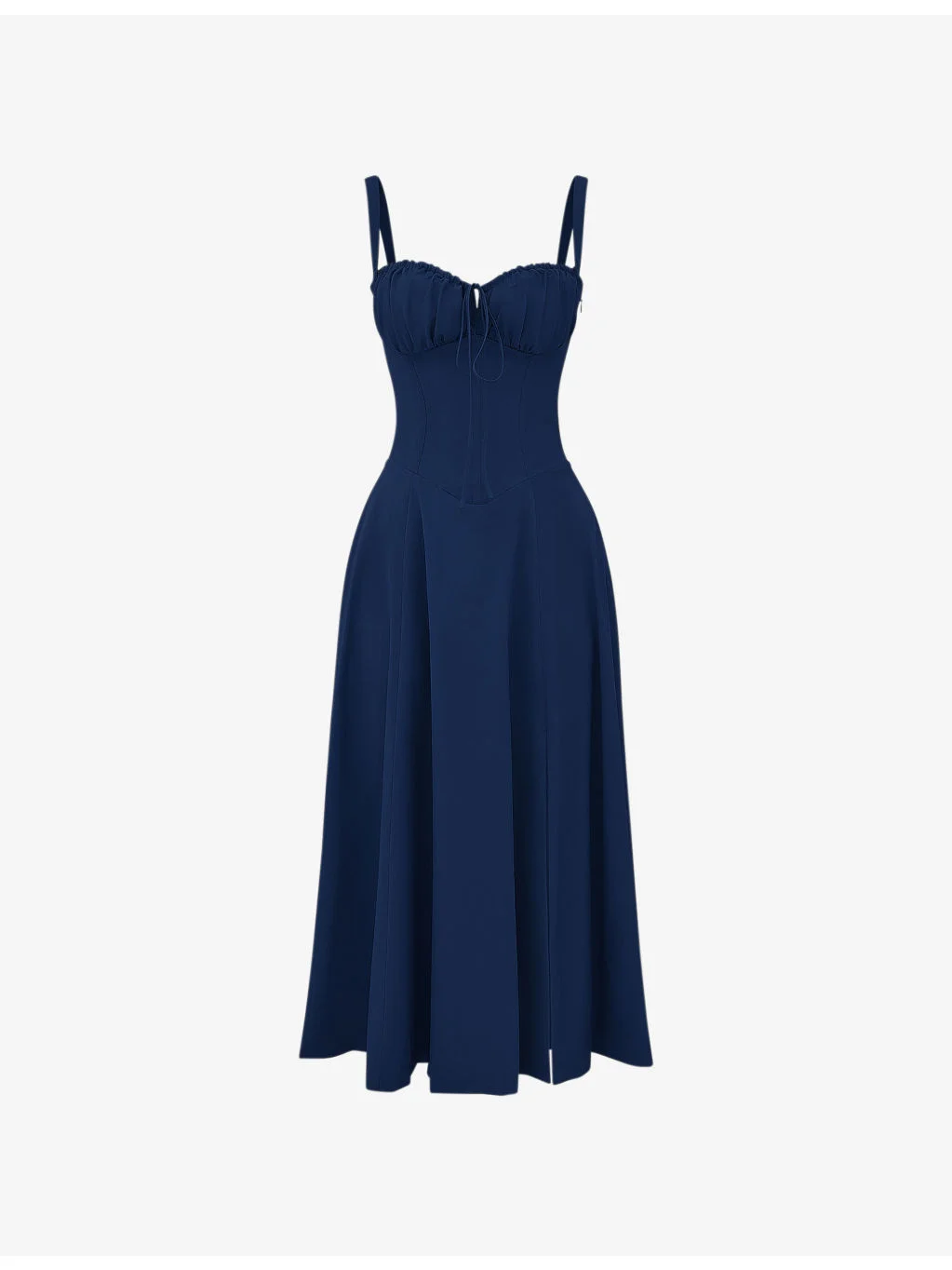Carmen sleeveless cotton-blend midi dress - 1