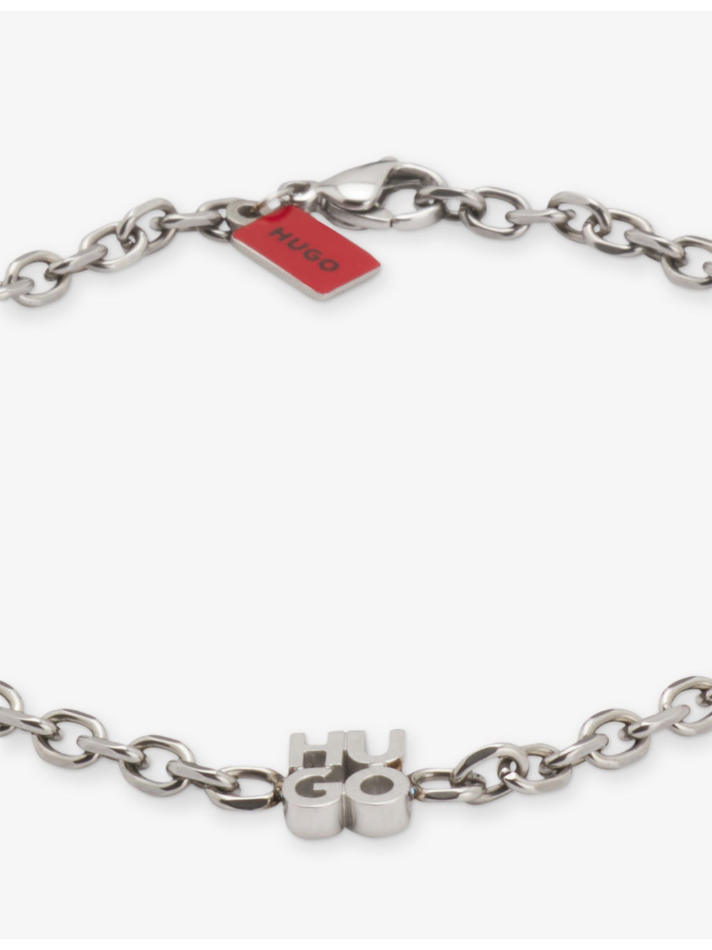 Stacked Logo-Plaque Stainless-Steel Bracelet - 4