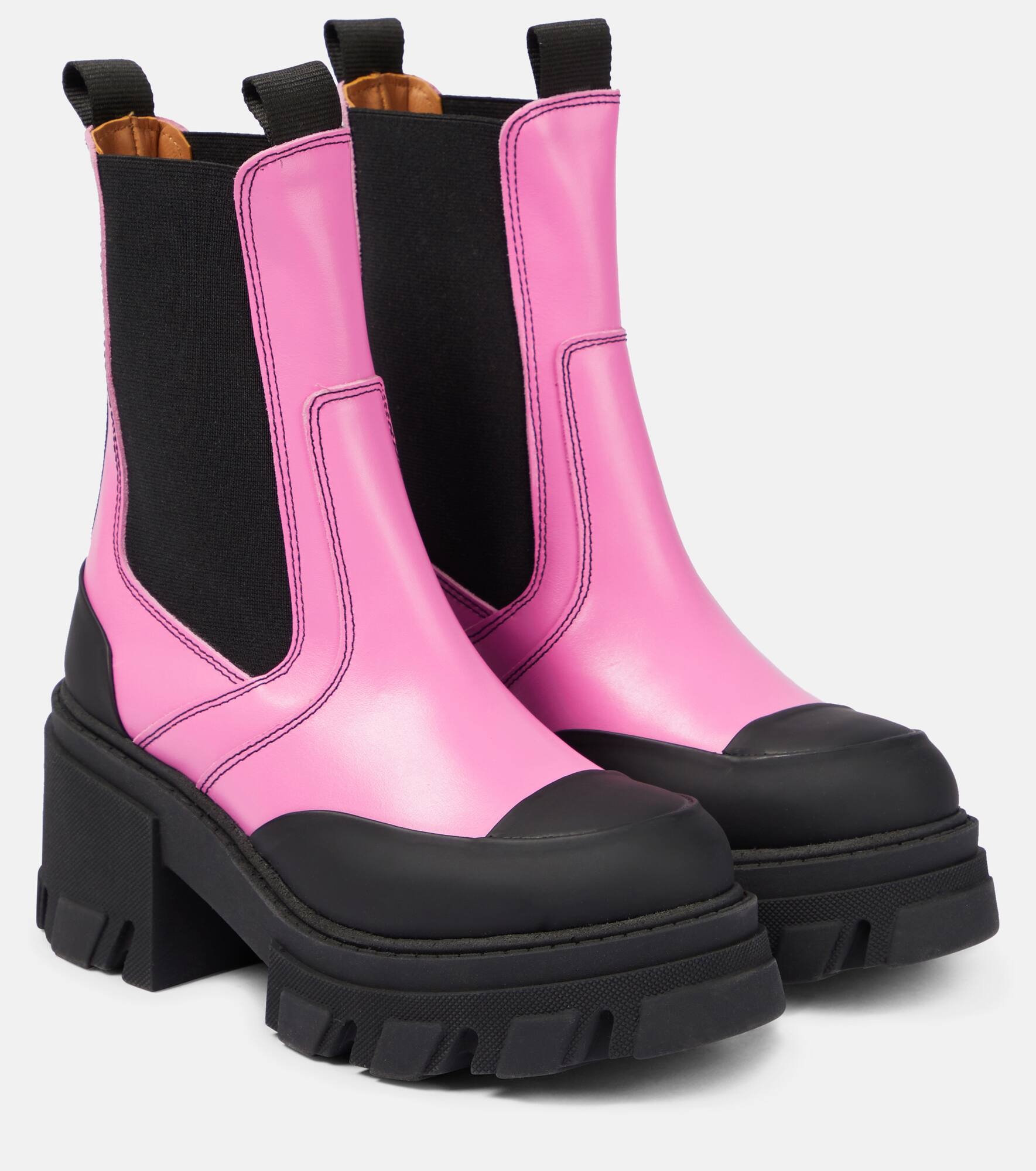 Leather Chelsea ankle boots - 1