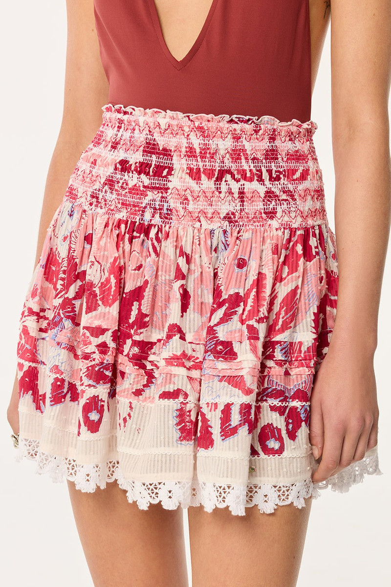 Poupette St Barth Mini Skirt Galia - Pink Pencilleo outlook