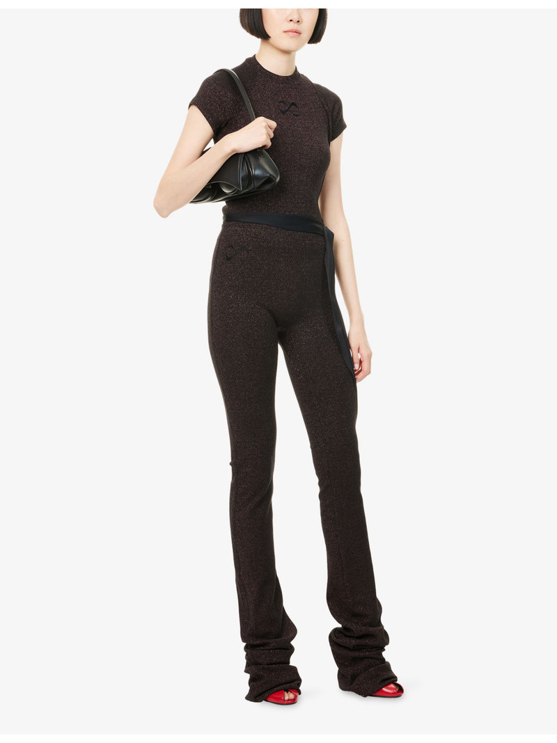 OTTOLINGER Rib Embroidered-Logo Cotton-Blend Top outlook