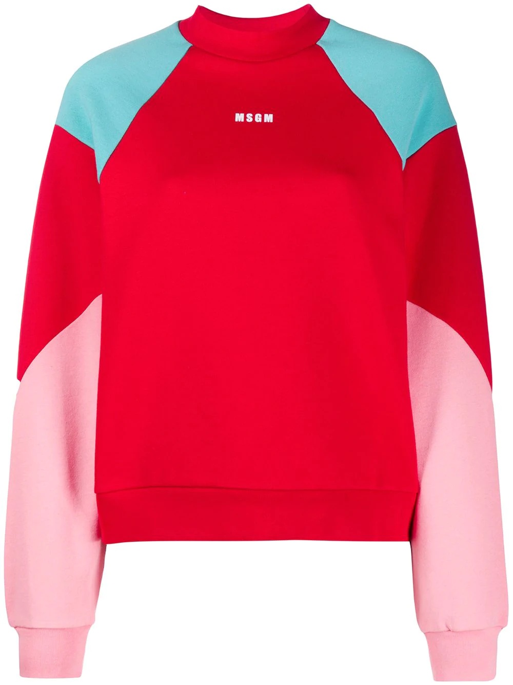 colour-block sweatshirt - 1