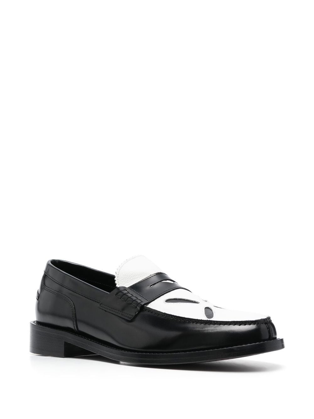 Slashed leather loafers - 2