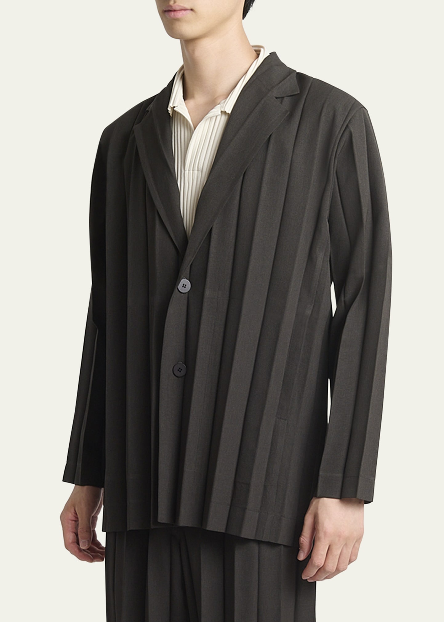 Men's Edge Ensemble Pleated Sport Coat - 4