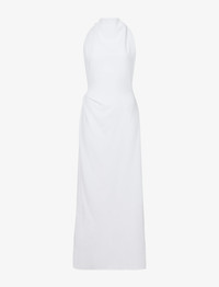 proenza schouler selena backless twist back matte viscose crepe dress in - R2543044BBY116100 Twisted open back 10/M How to Use Boob Color:Nude/Gold
