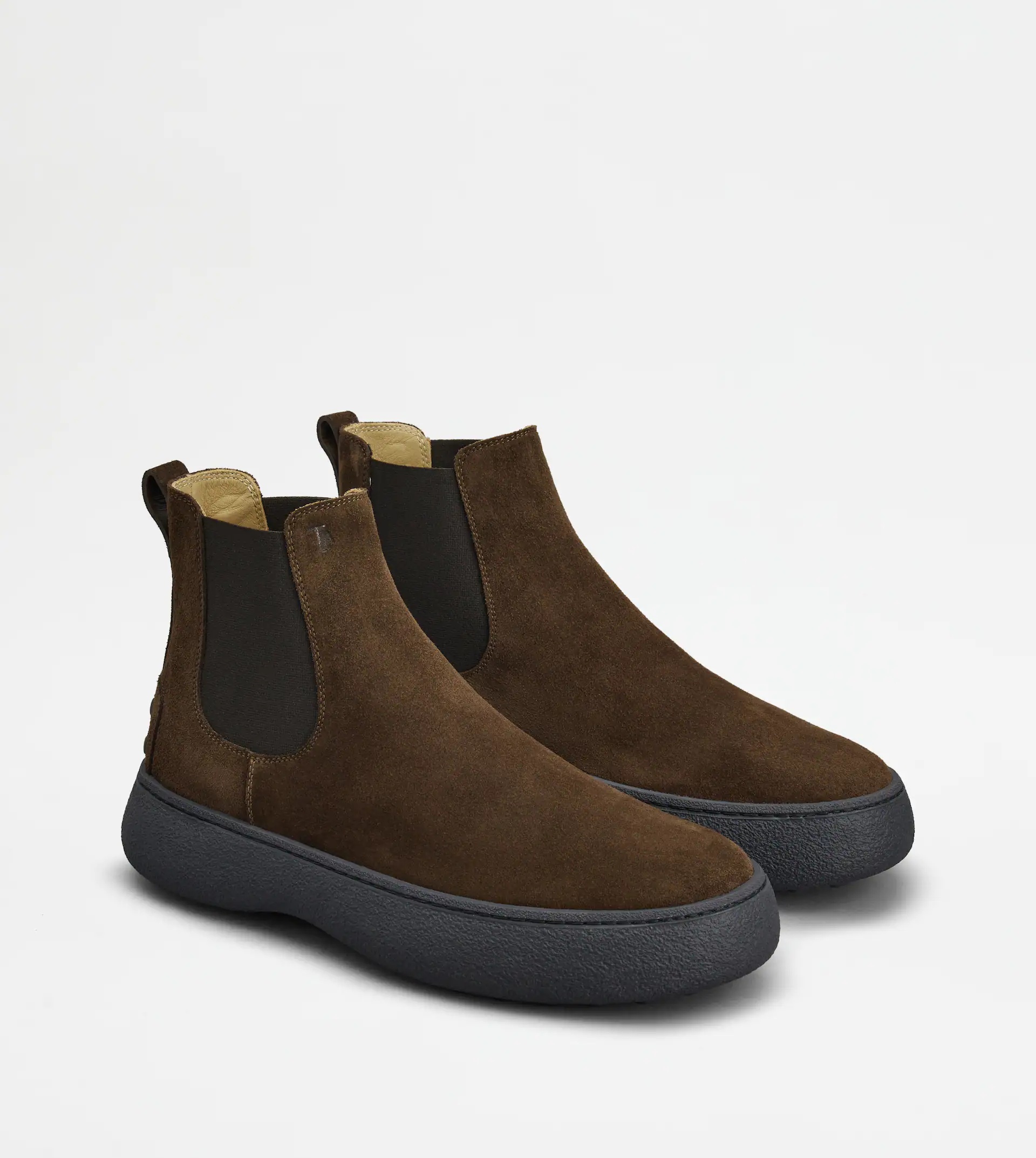 TOD'S W. G. CHELSEA BOOTS IN SUEDE - BROWN - 4