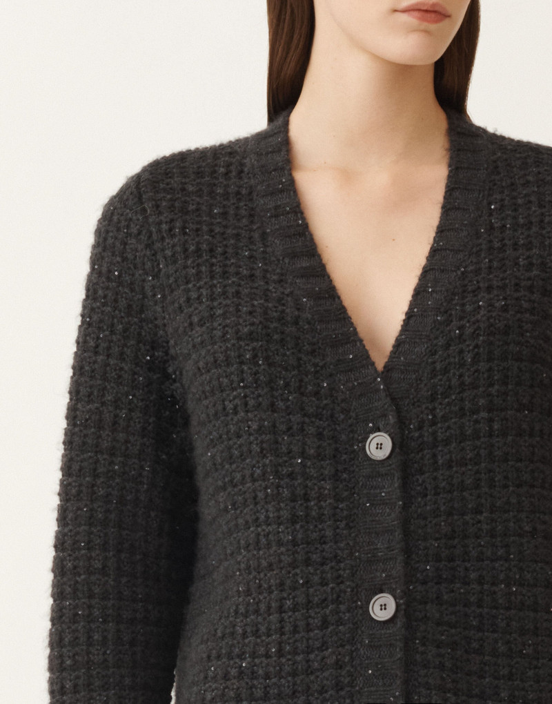 Platinum cardigan with sequins 5