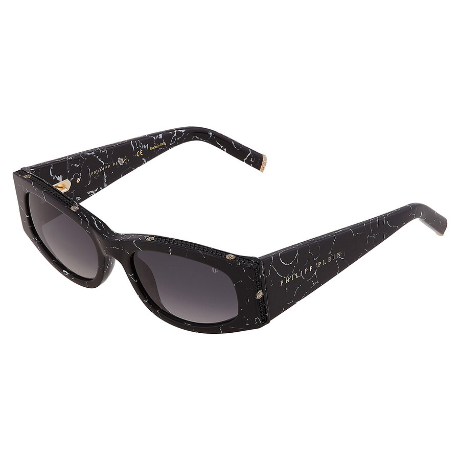 Philipp Plein Grey Gradient Oval Ladies Sunglasses SPP025S 0869 55 - 4