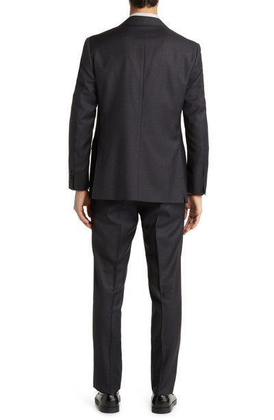 Canali Kei Trim Fit Plaid Wool Suit outlook