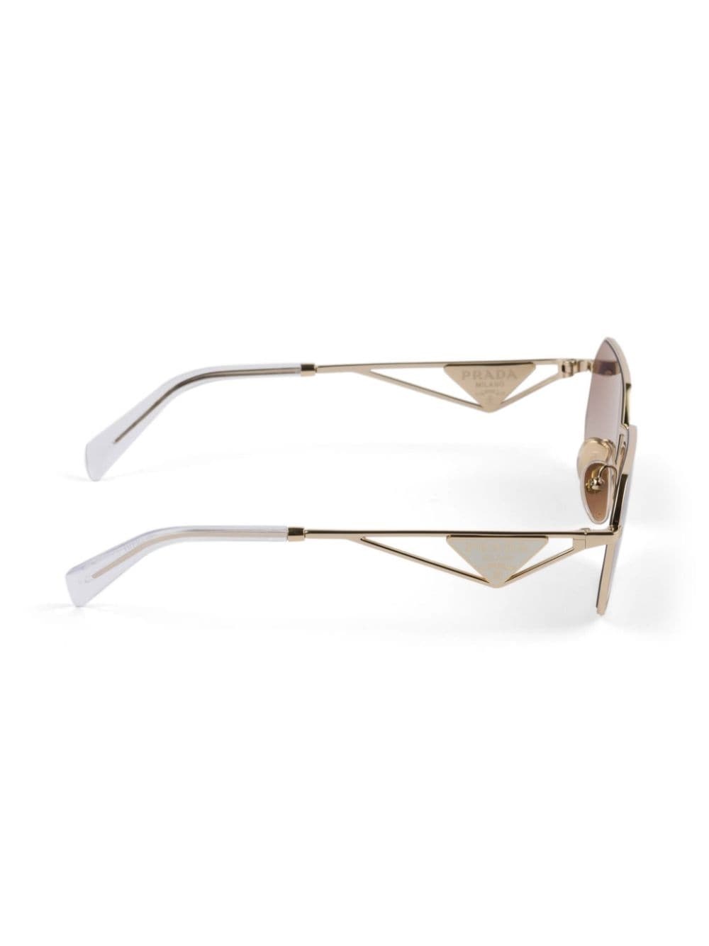 triangle-logo rectangle-frame sunglasses - 2