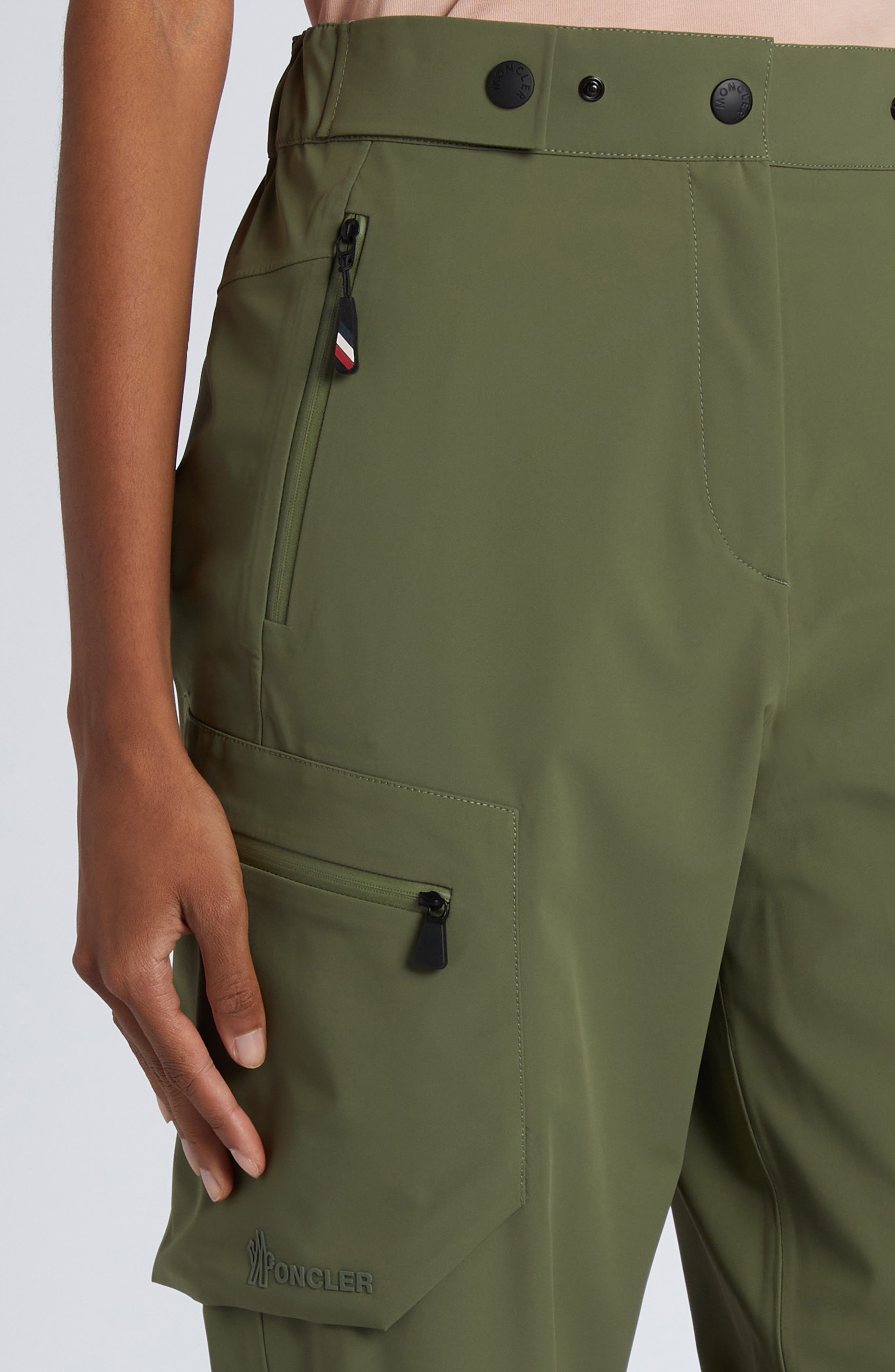 Moncler Grenoble Day-Namic Stretch Nylon Cargo Pants in Russian Olive at Nordstrom - 5