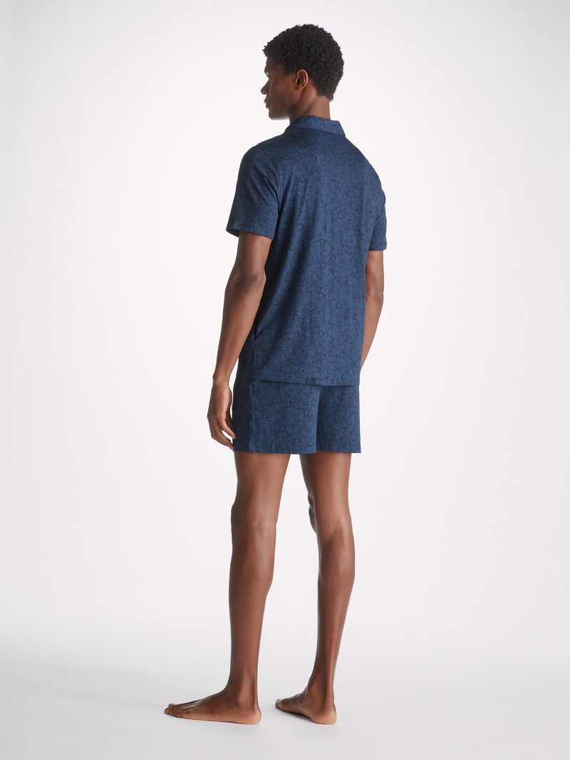 Men's Short Pyjamas London 10 Micro Modal Navy - 4