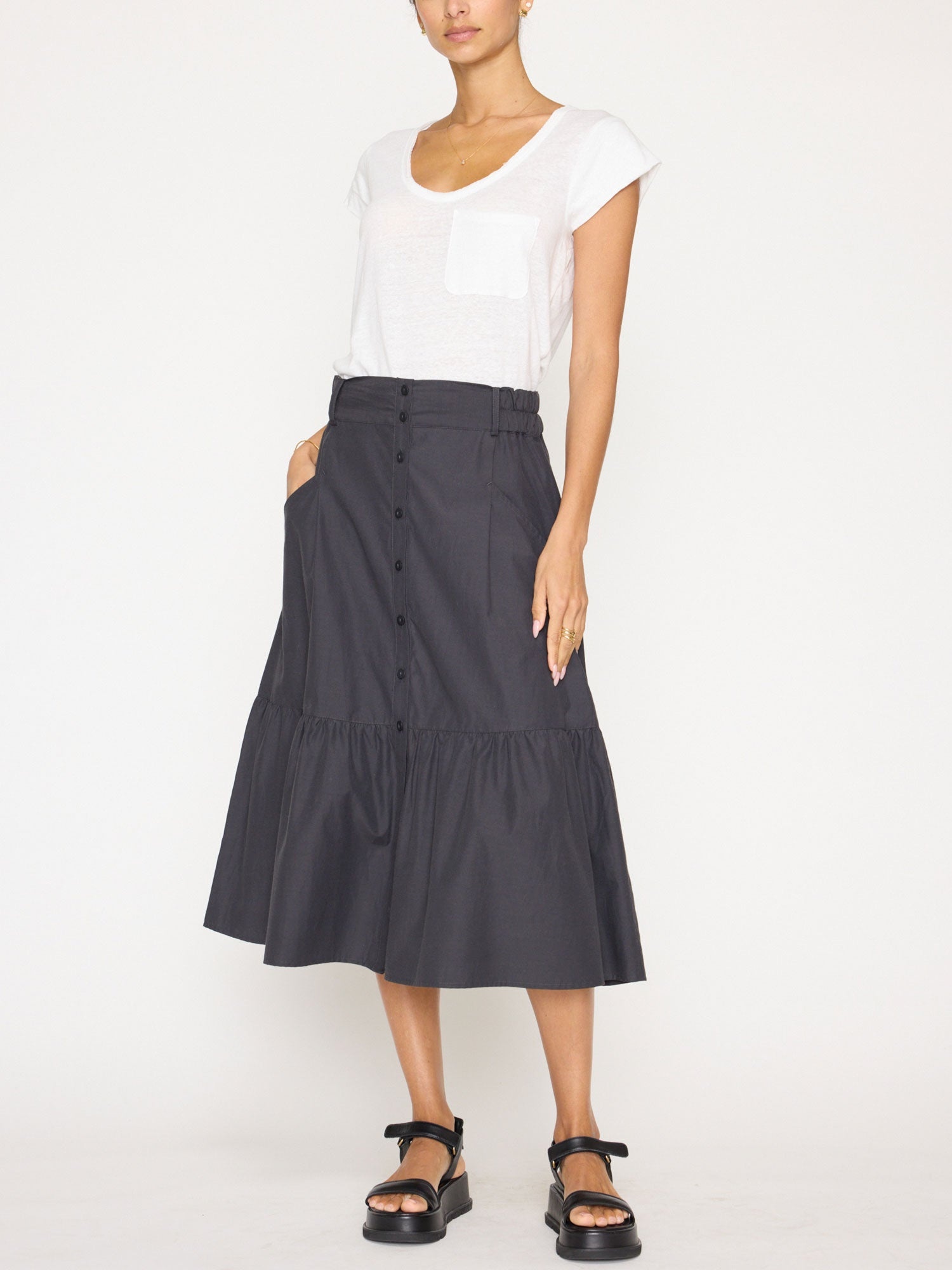 The Palms Tiered Skirt - 7