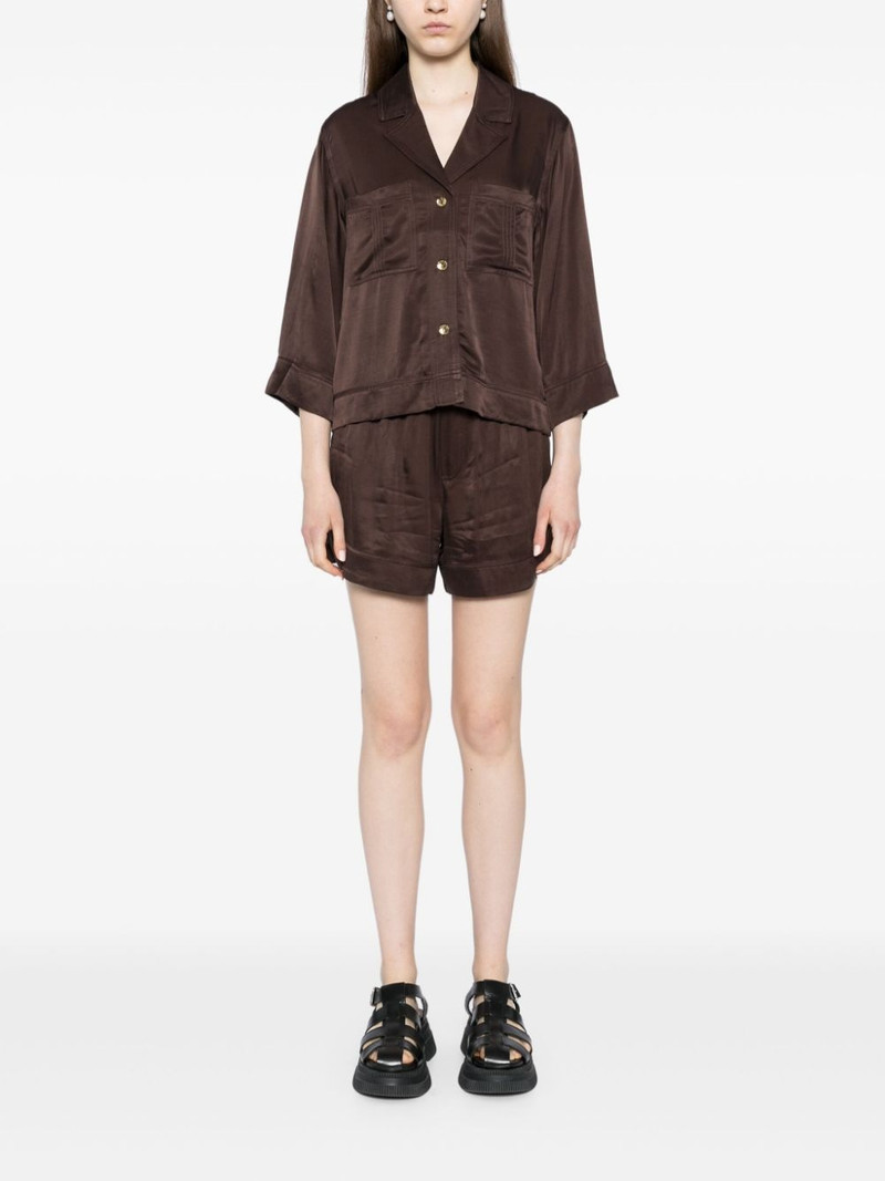 GANNI elasticated shorts outlook