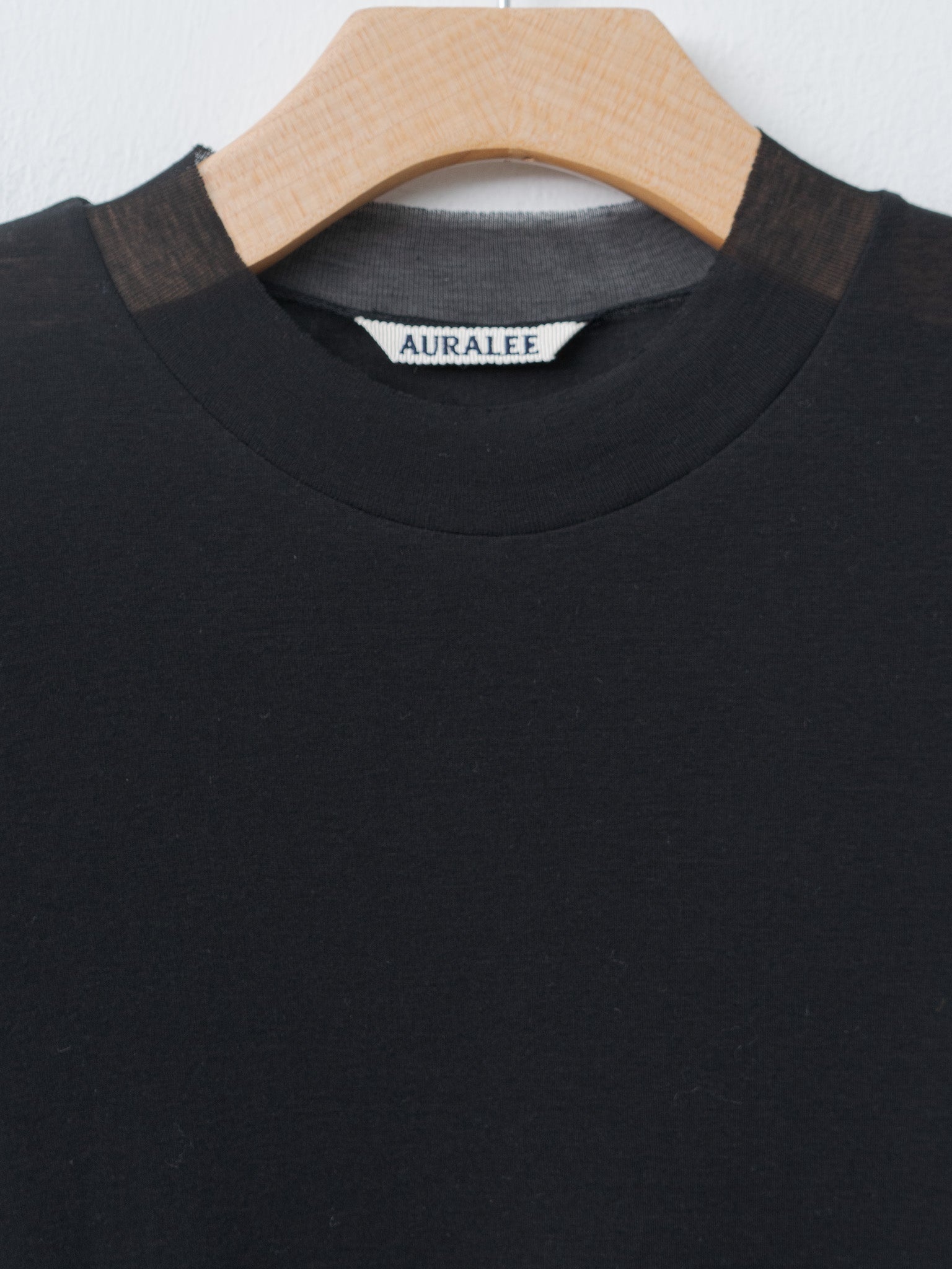 Super High Gauge Sheer Rib Tee - Black - 5