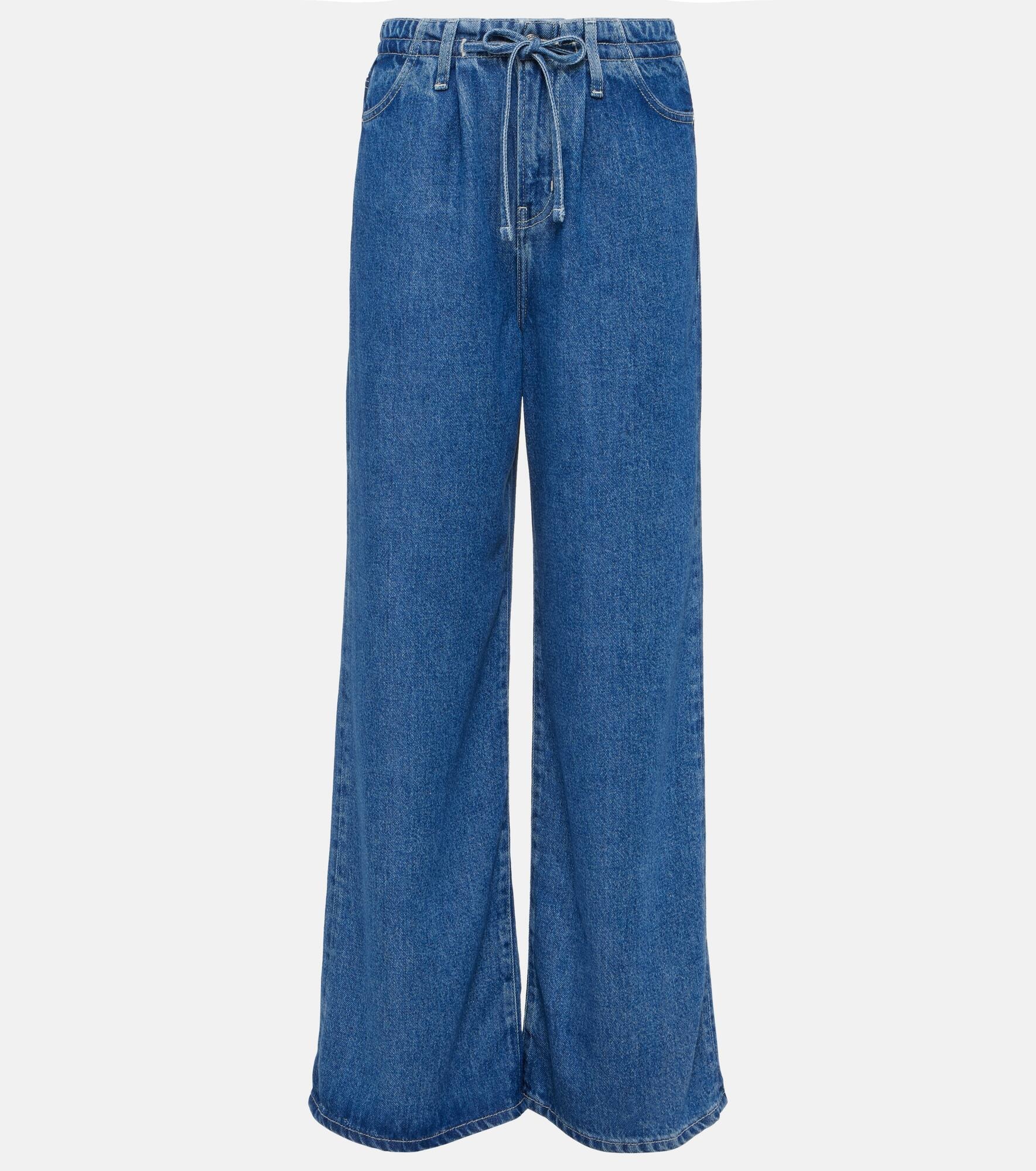 High-rise wide-leg jeans - 1