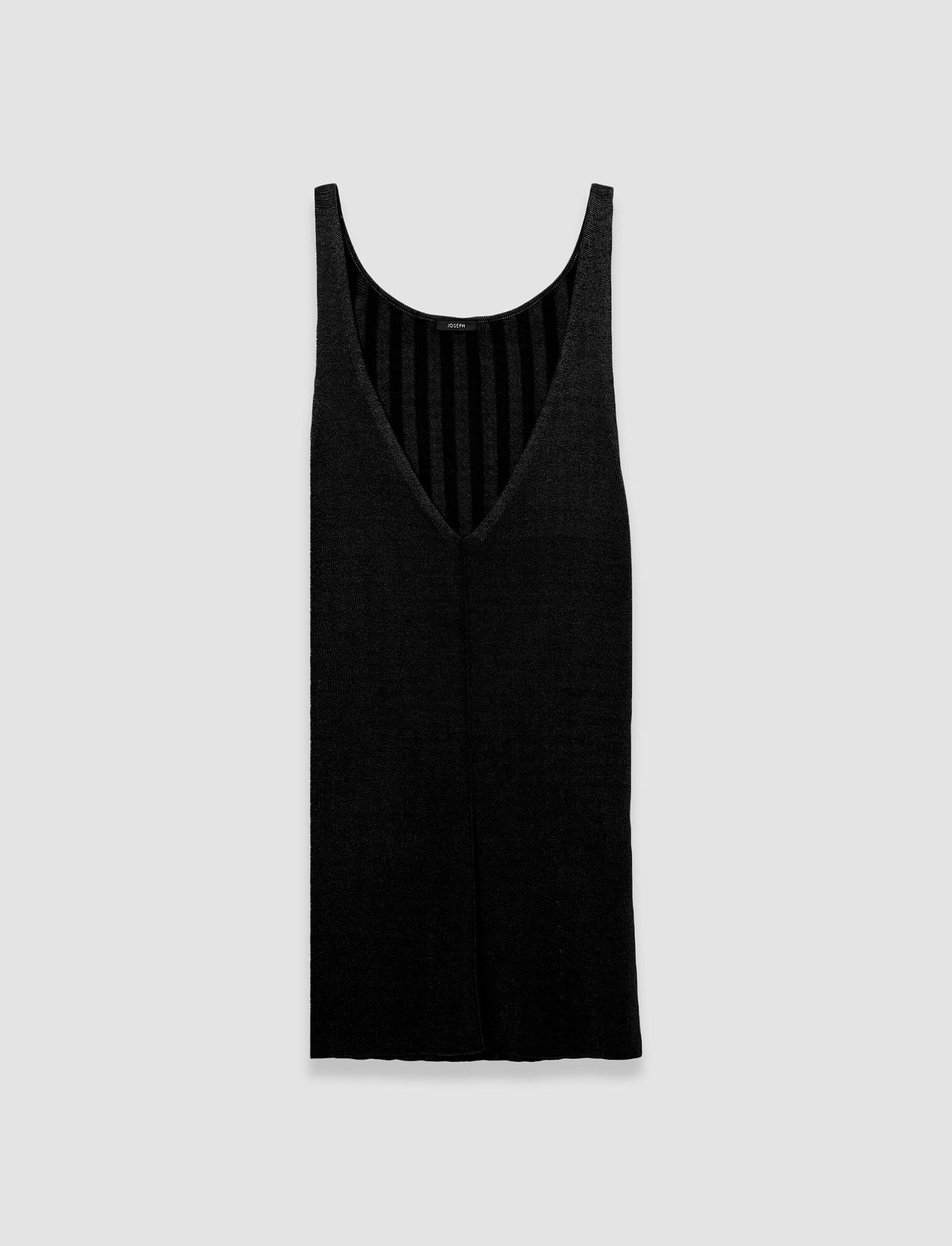 Satiny Rib Knitted Tank Top - 1