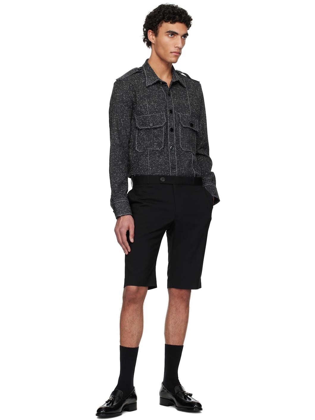 Gray Pocket Overshirt - 5