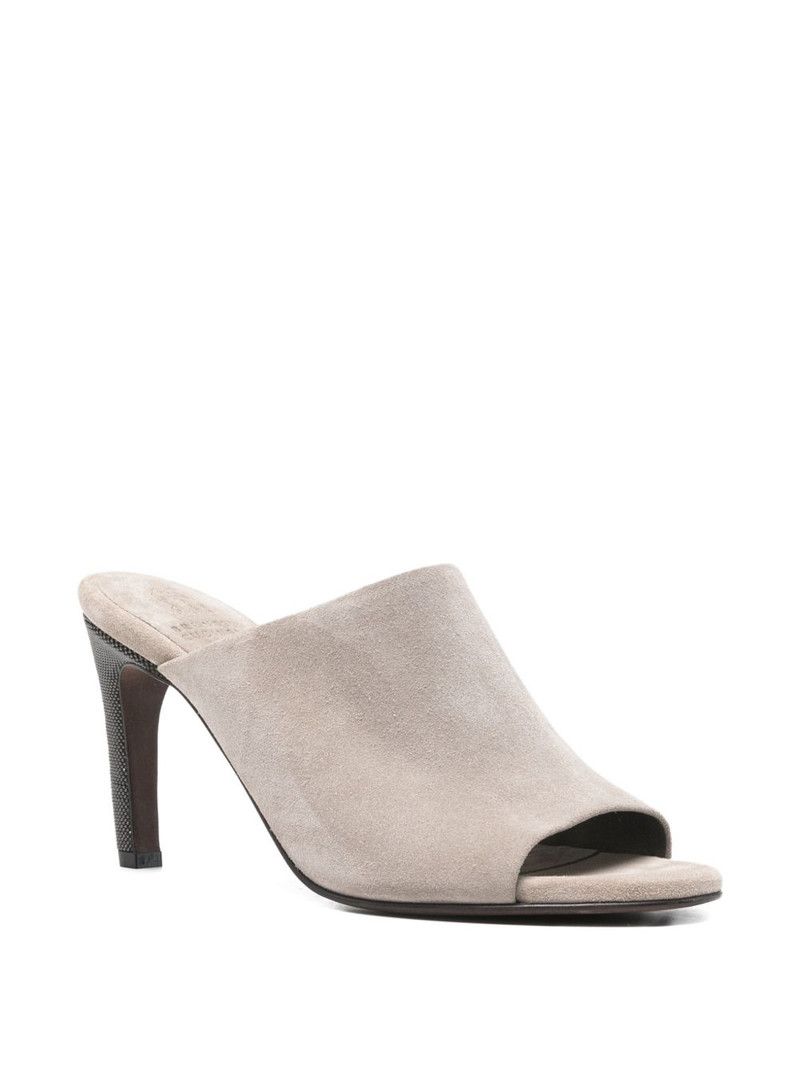 Brunello Cucinelli peep-toe heeled sandals outlook