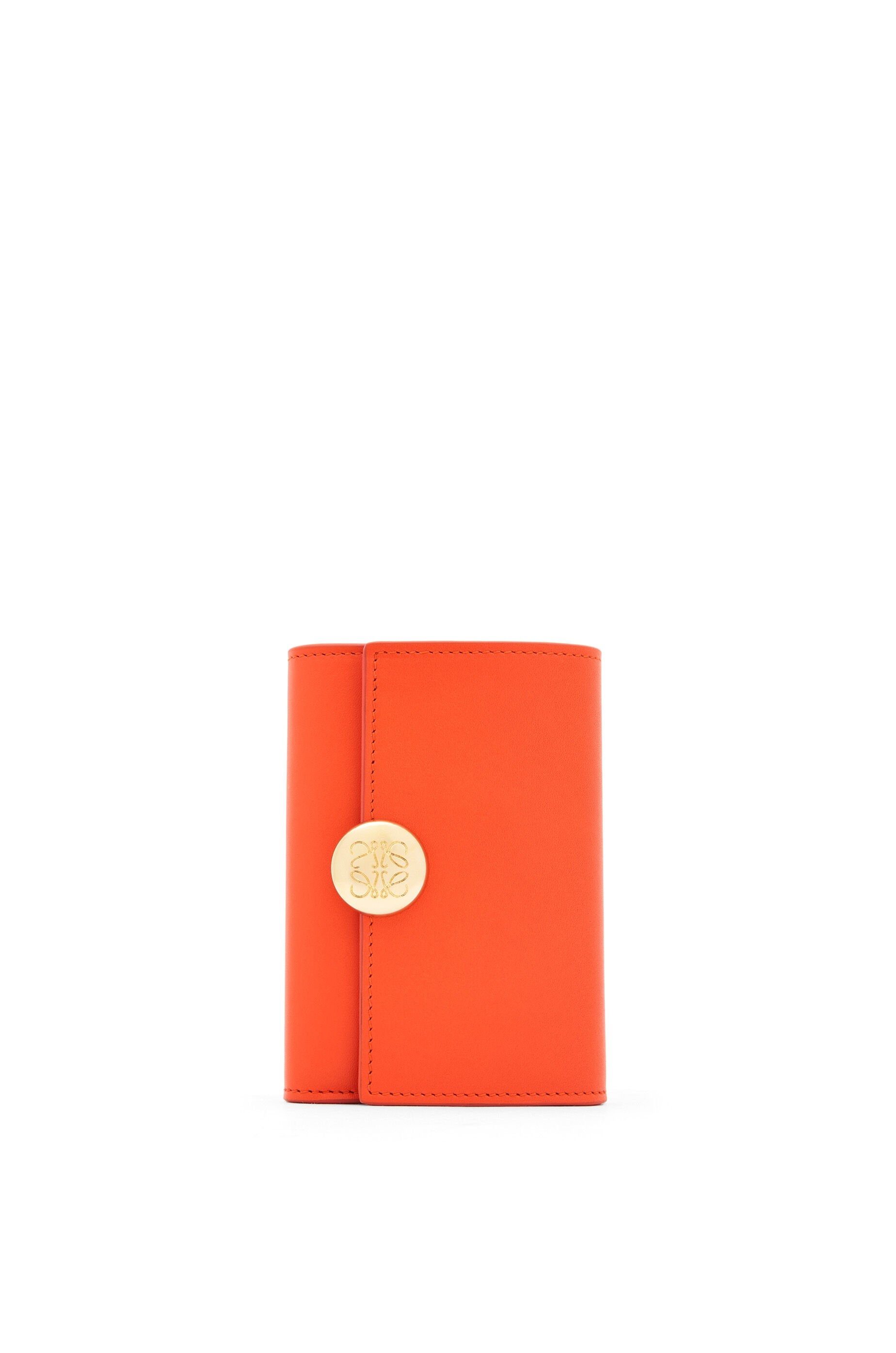 Pebble small vertical wallet in shiny nappa calfskin - 1