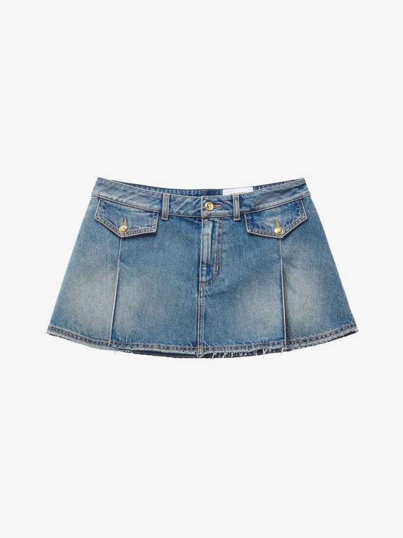 Denim Mini Skirt - 1