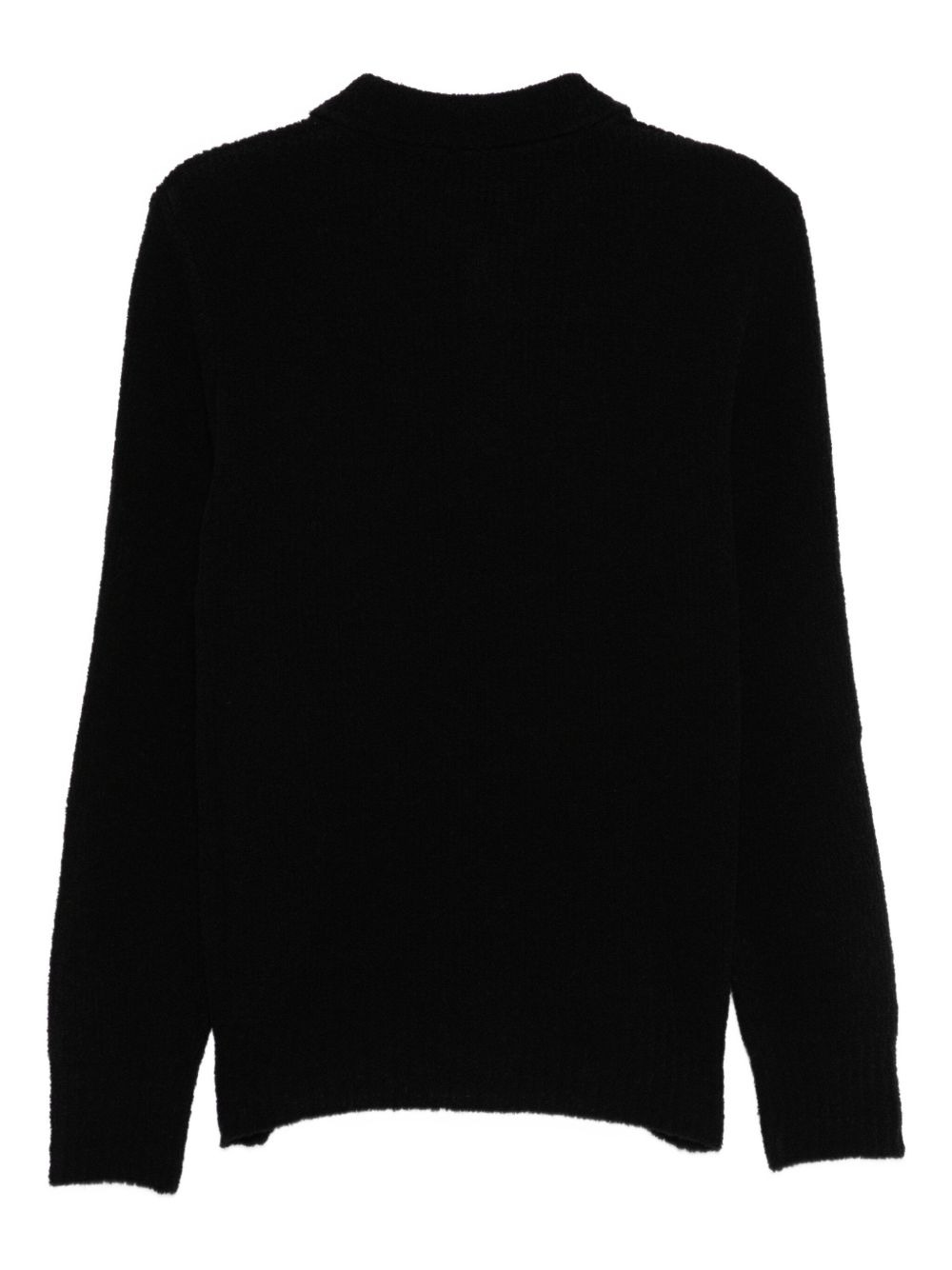long-sleeve polo jumper - 2