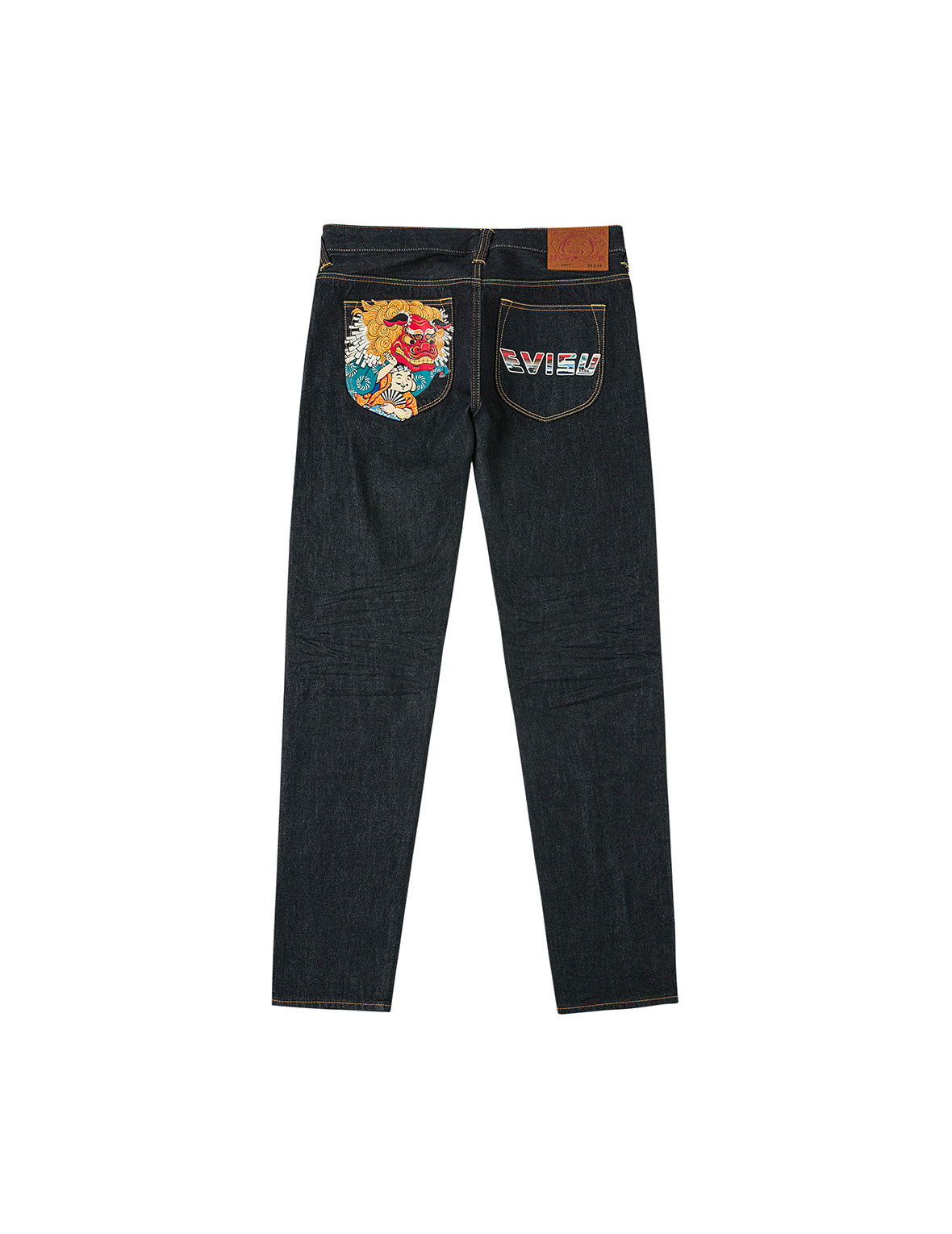 Godhead Lion Dance and Logo Print Carrot Fit Jeans #2017 - 11