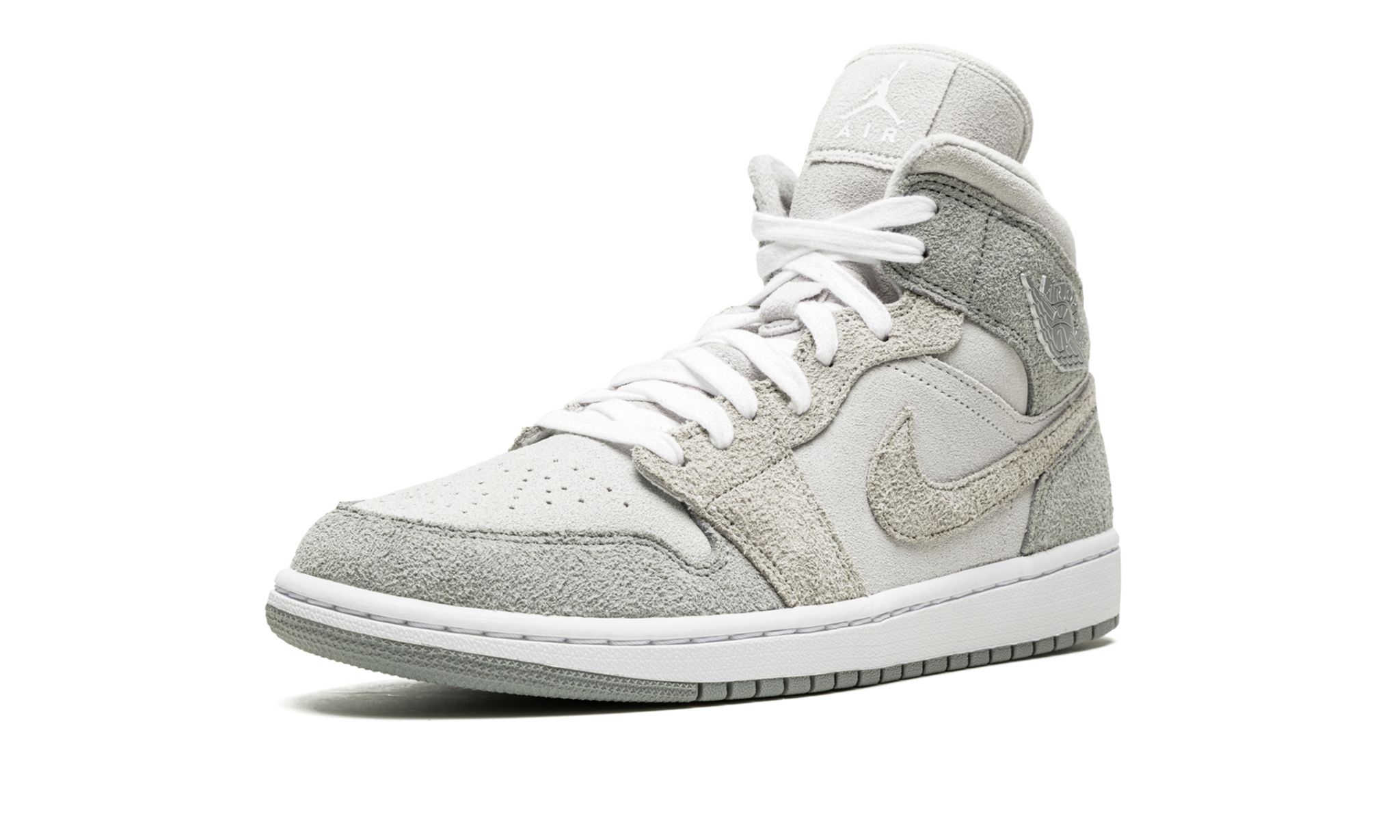 WMNS Air Jordan 1 MID SE "Grey Fleece" - 4