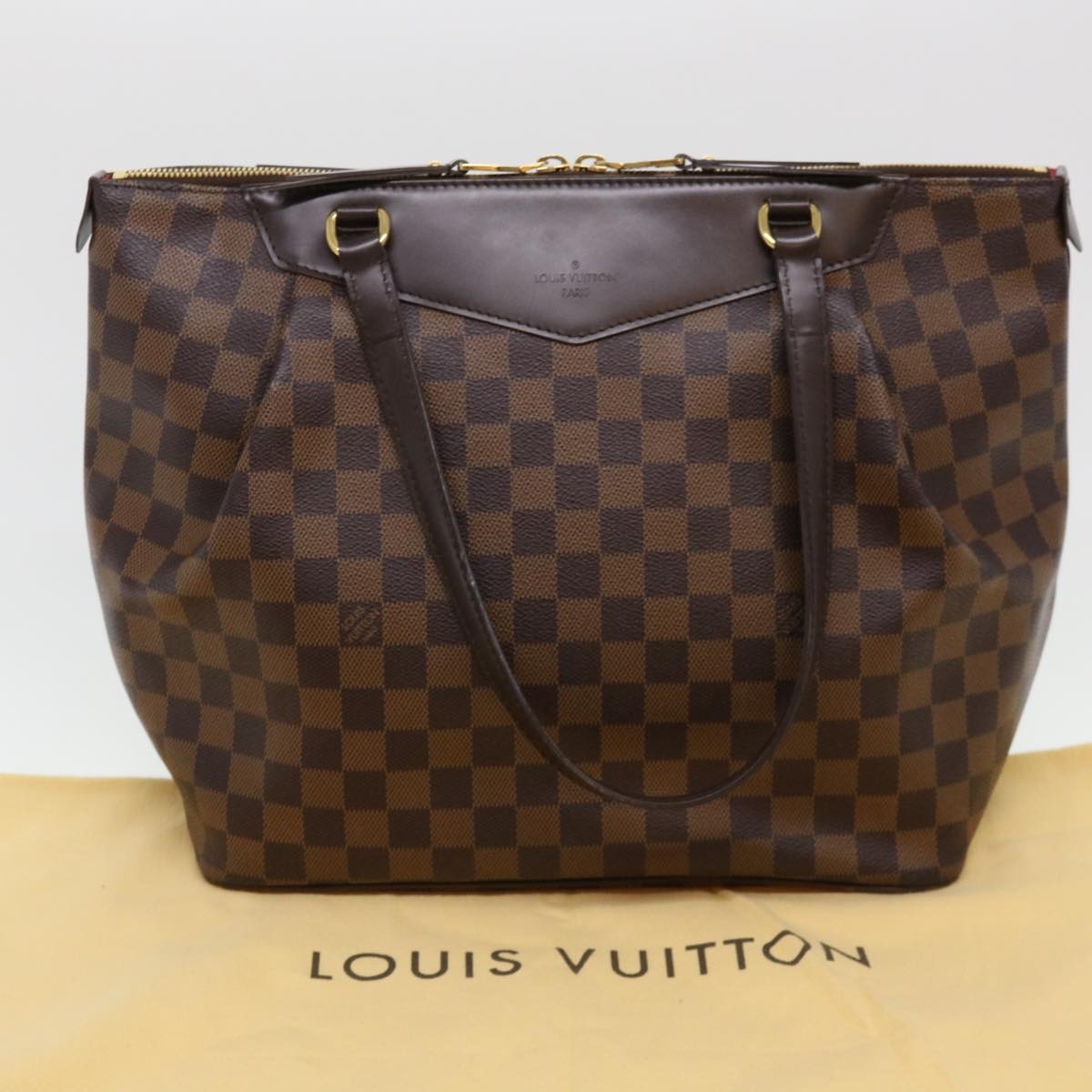 LOUIS VUITTON Damier Ebene Westminster GM Tote Bag N41103 - 12