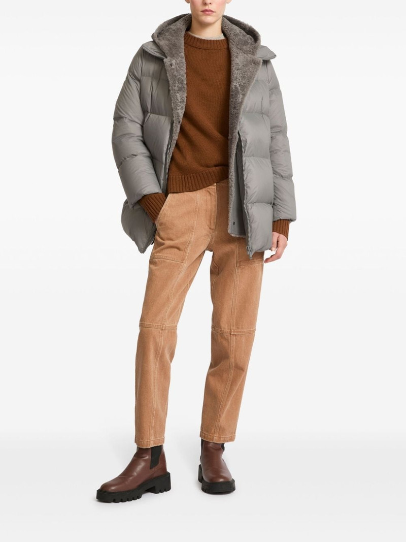 Yves Salomon hooded puffer jacket outlook