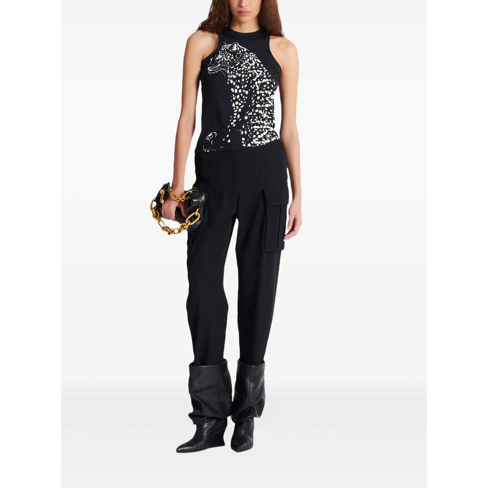 Balmain Black Tops - Vests & Tank Tops Women - 5