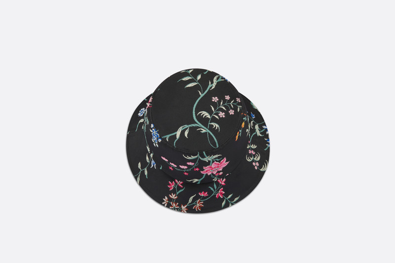 Teddy-D Dior Petites Fleurs Reversible Small Brim Bucket Hat 5