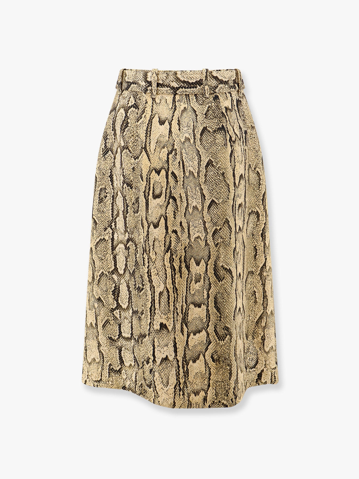 Sheraz Viscose And Cotton Skirt With Reptile Print - 4