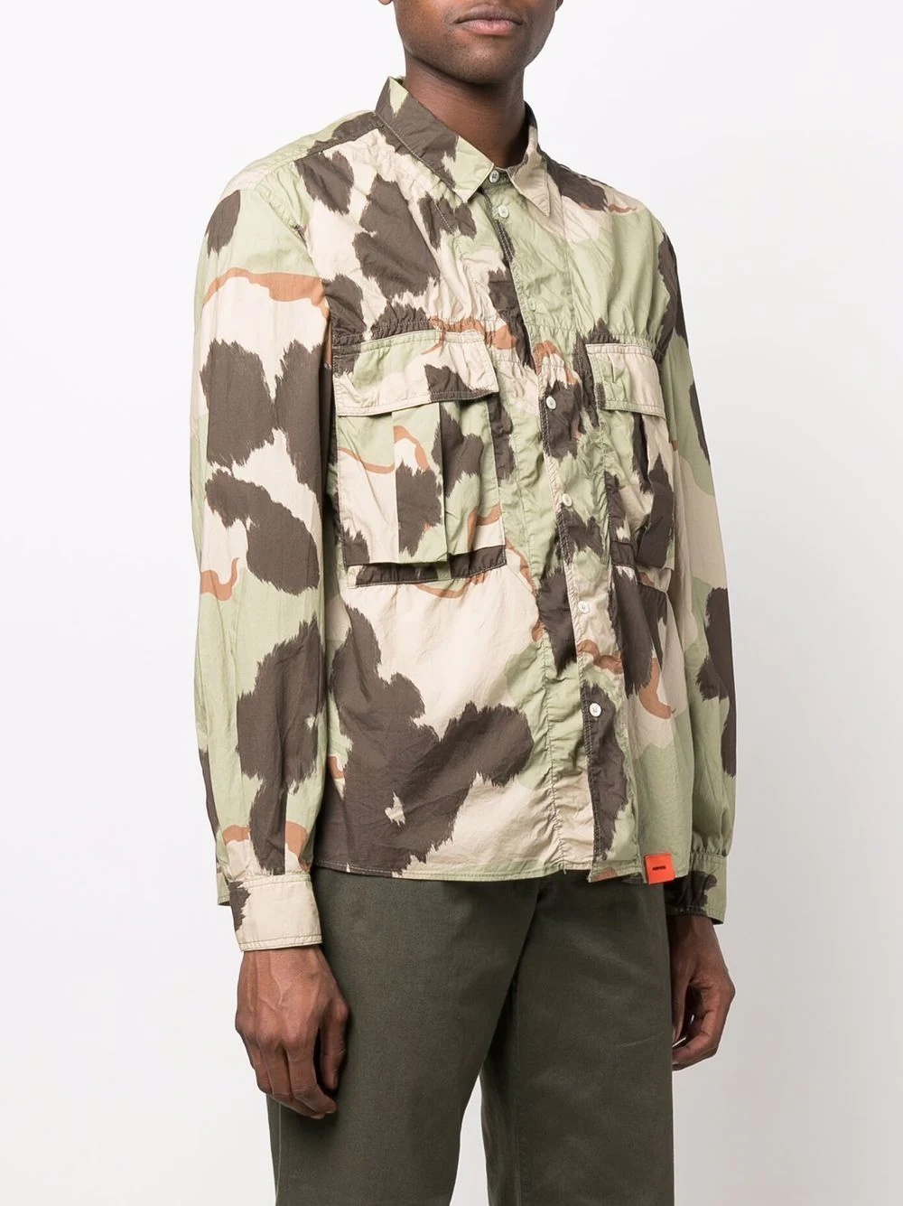 camouflage-print long-sleeve shirt - 3