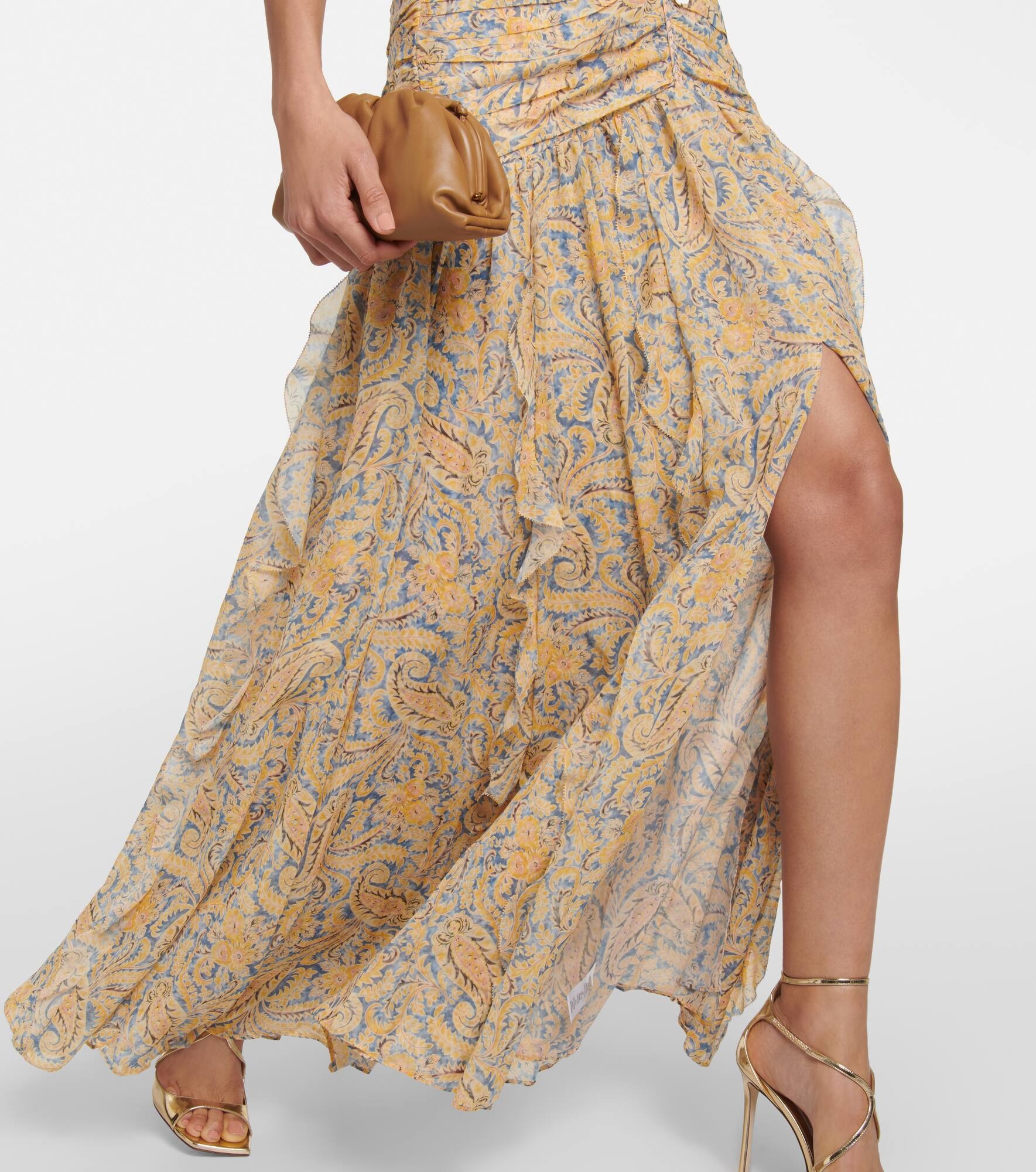 Lucine paisley silk maxi dress - 5