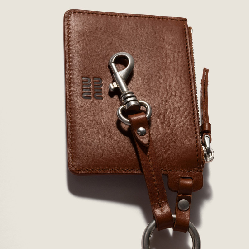 Miu Miu Leather keyring trick outlook