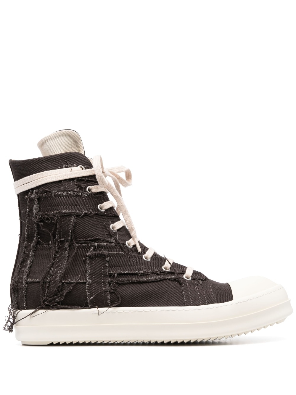 distressed high-top sneakers - 1