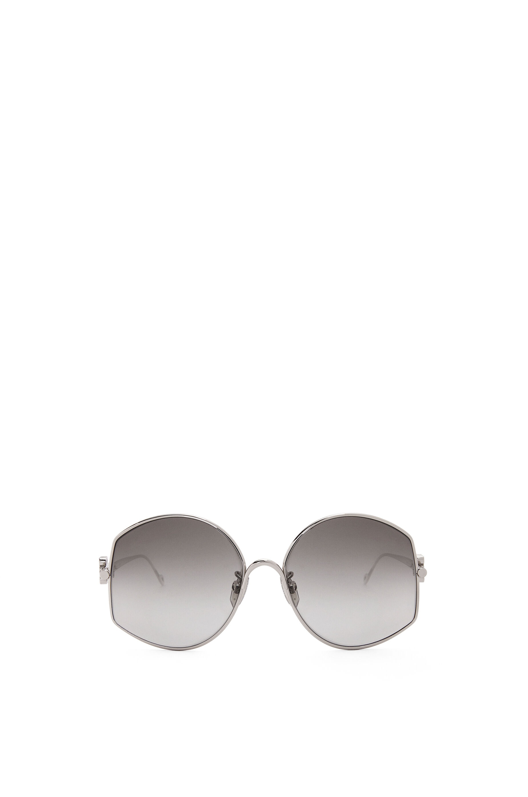 Oversize sunglasses in metal - 1