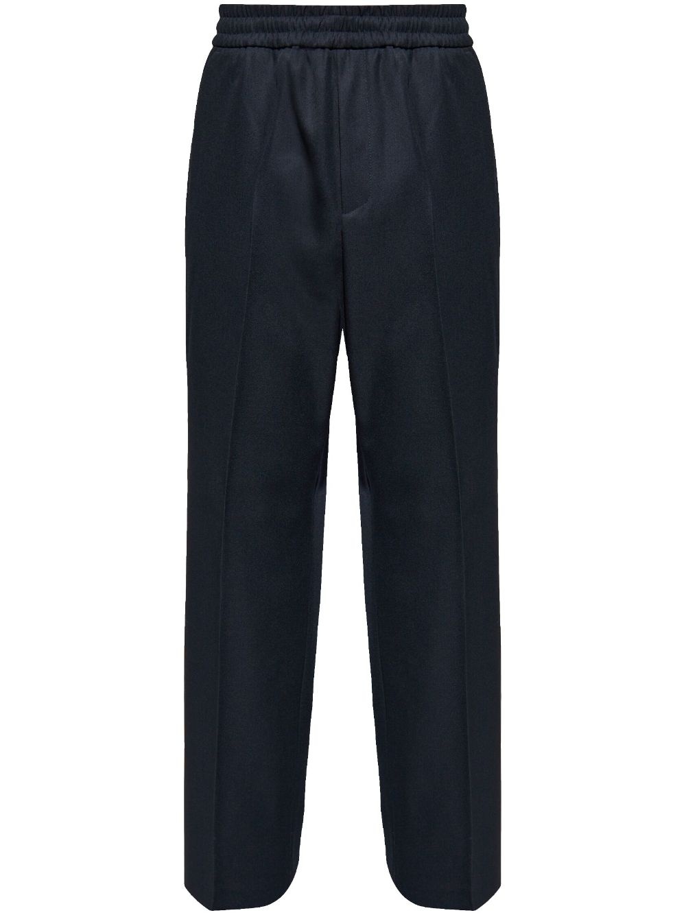 elasticated loose-fit trousers - 1