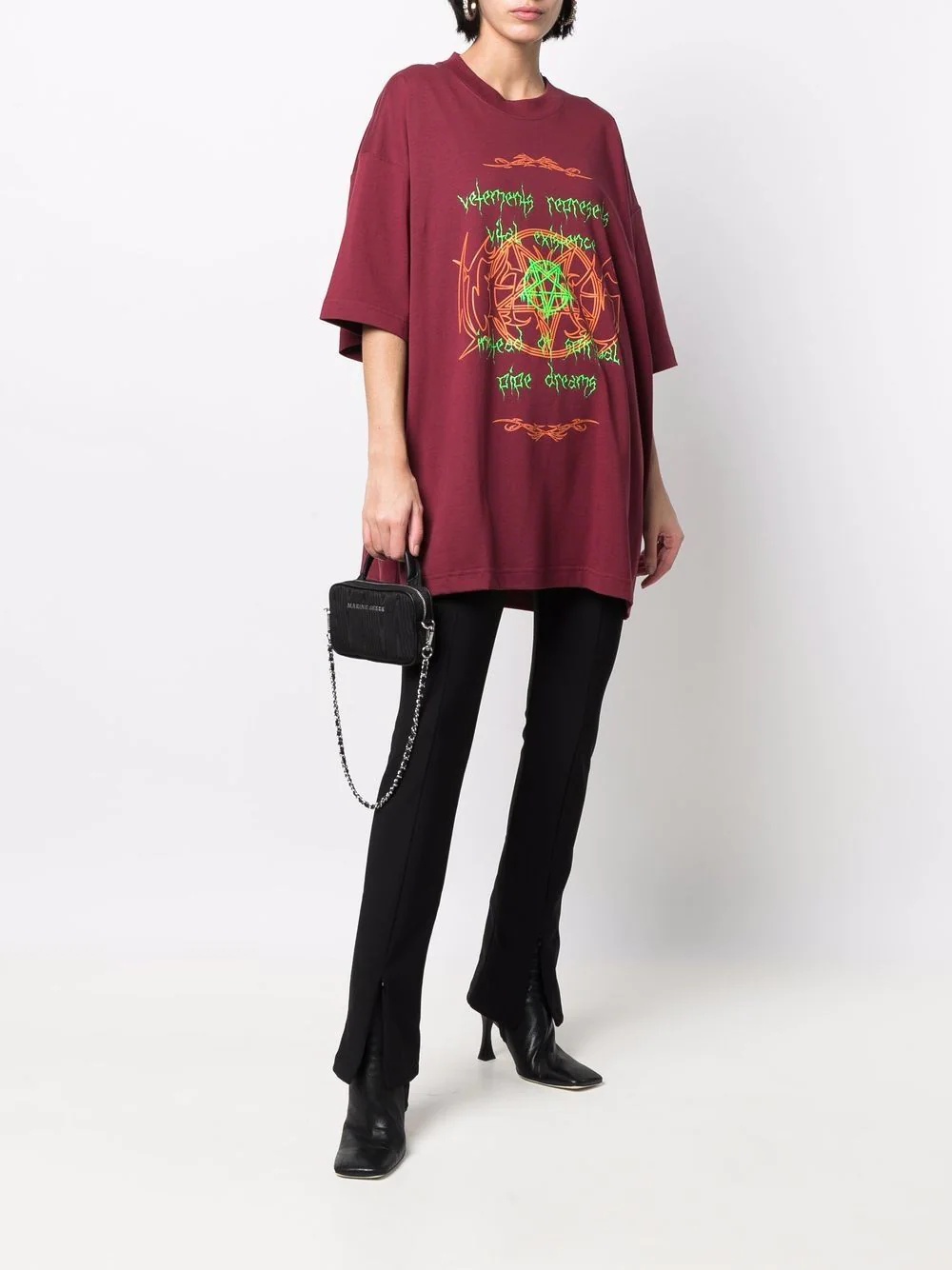 oversize graphic-print T-shirt - 3