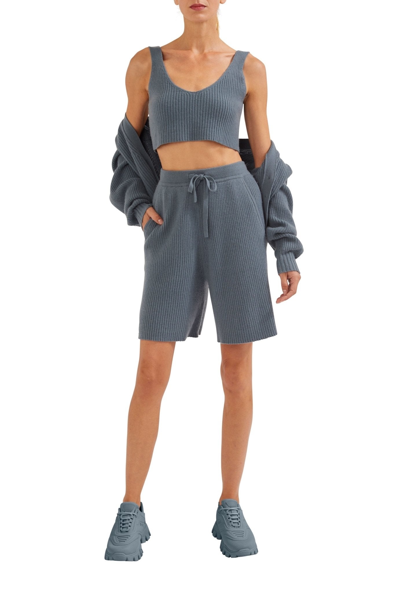 Cashmere Drawstring Short - 3