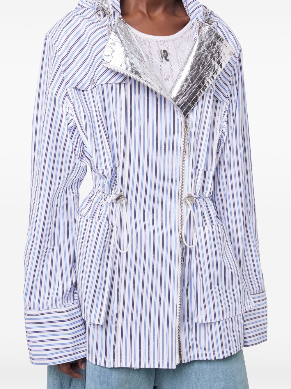 striped hooded jacket - 5