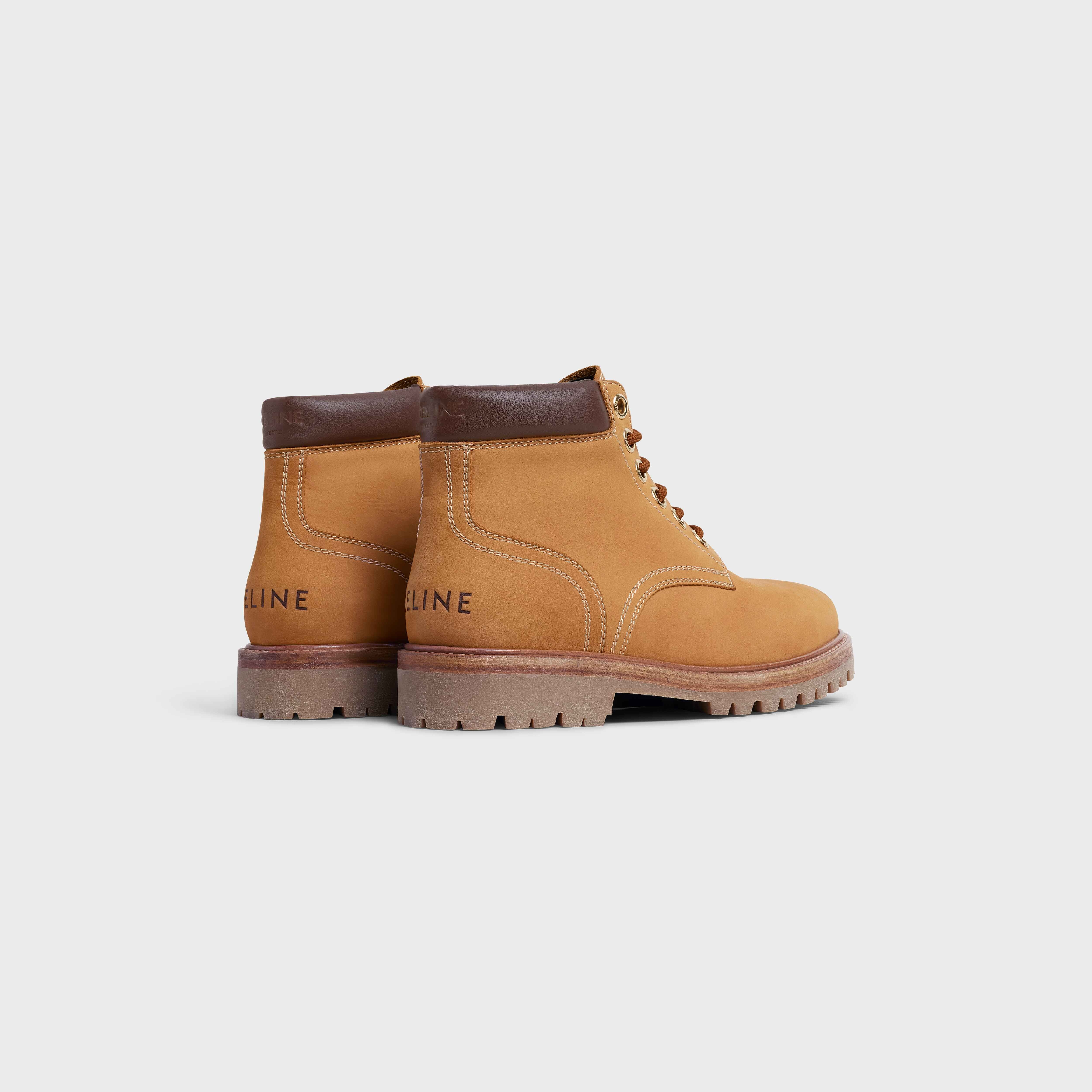 CELINE KURT HIGH LACE-UP BOOT in NUBUCK CALFSKIN & CALFSKIN - 3