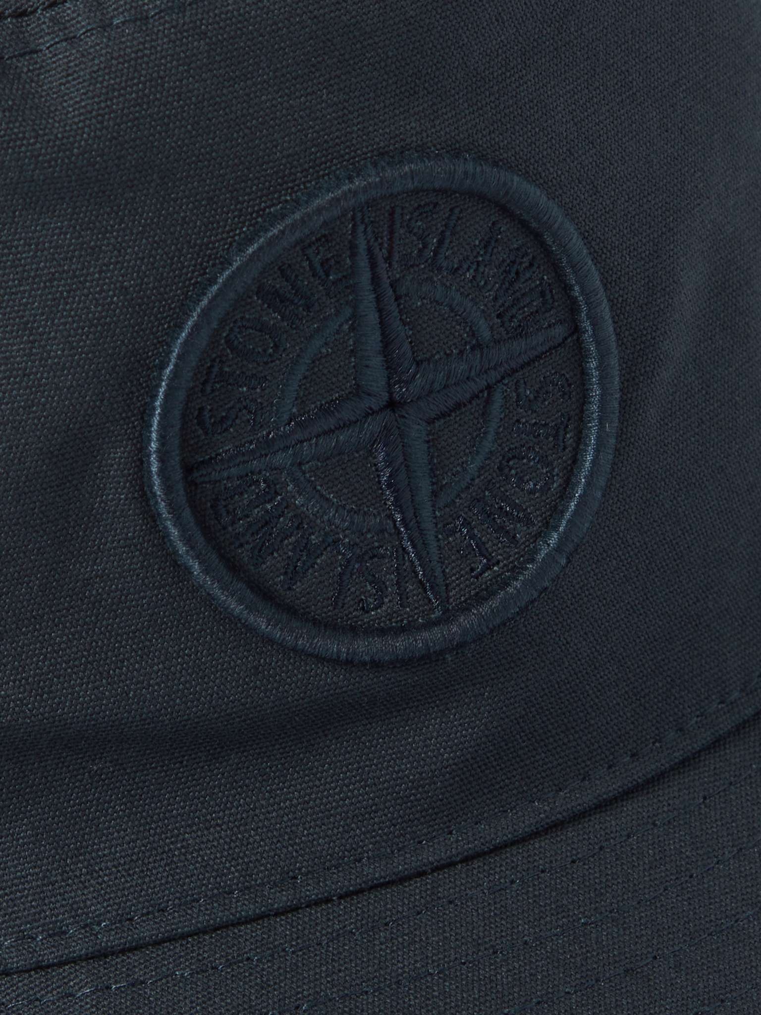 Logo-Embroidered Cotton-Canvas Bucket Hat - 4