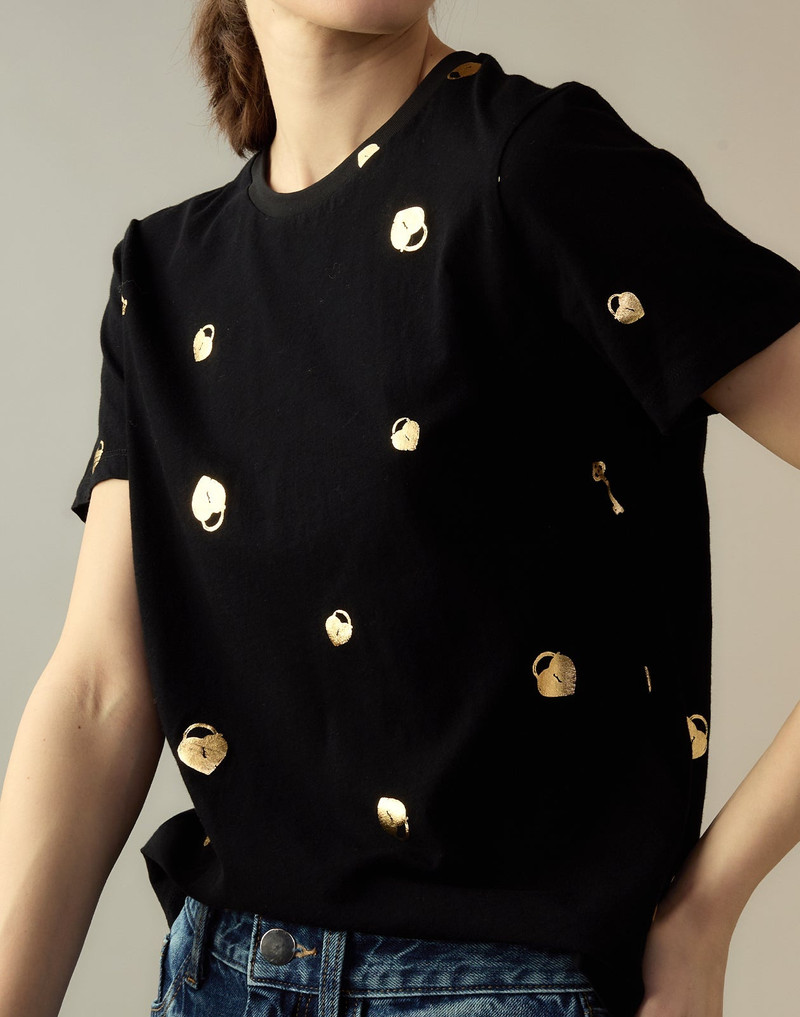 Lock & Key Metallic Tee 5