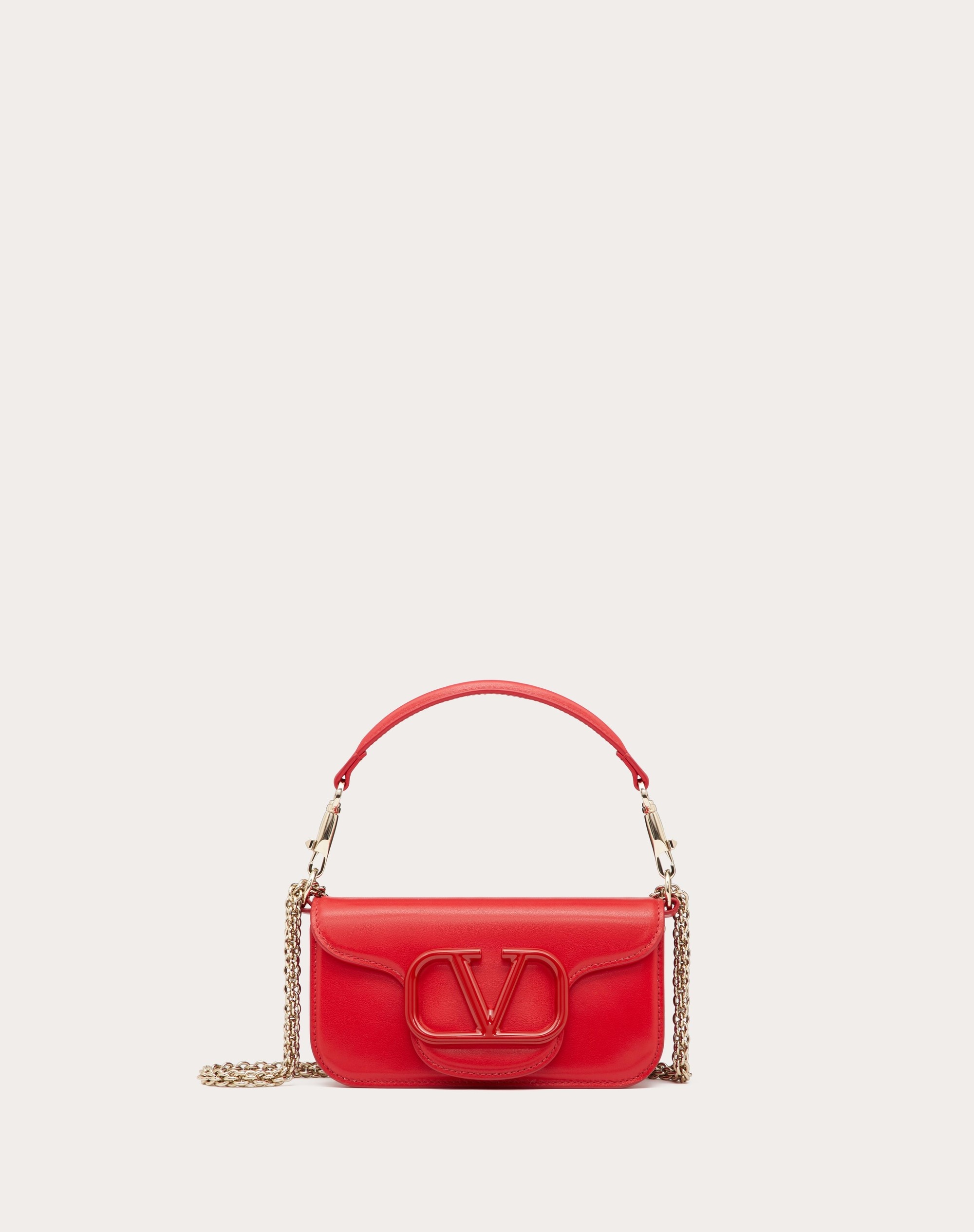 VALENTINO GARAVANI LOCÒ CALFSKIN SHOULDER BAG - 1